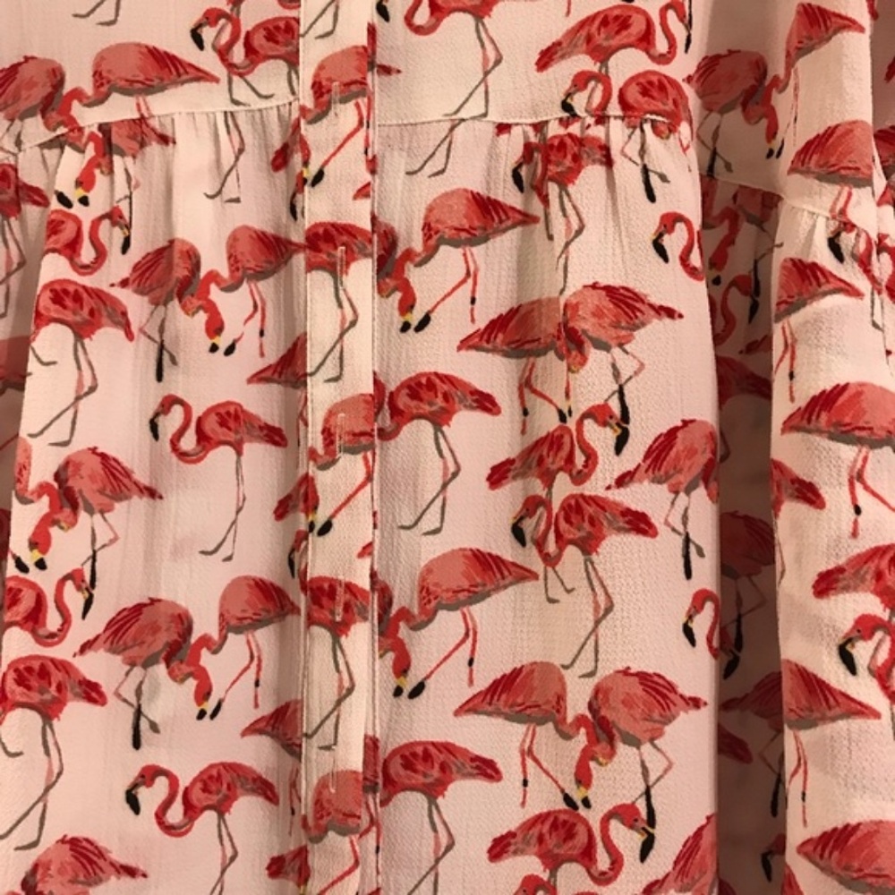 Entro Flamingo button blouse - Picture 2 of 3